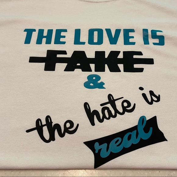 NEW “LOVE IS FAKE…” TEE BY: UNDEFEATED ENERGY - Picture 5 of 6